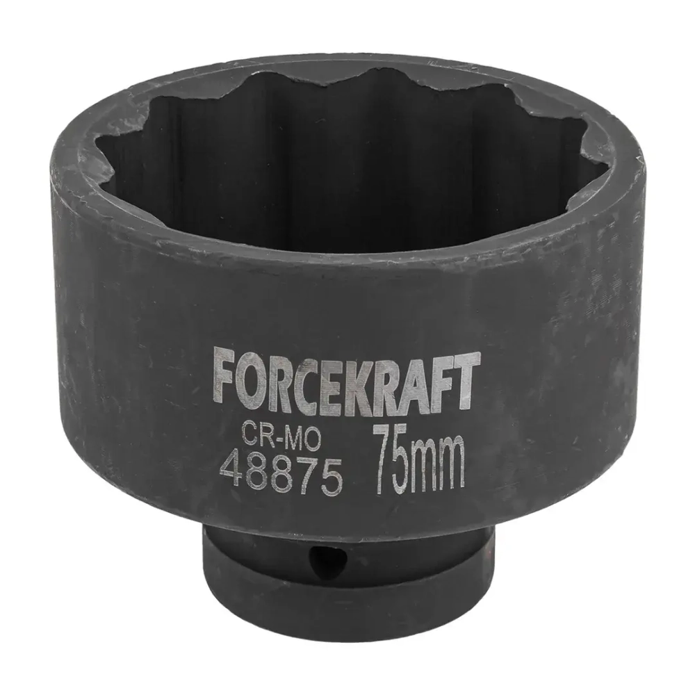 Головка ударная 1'', 75мм (12гр.) FORCEKRAFT FK-48875