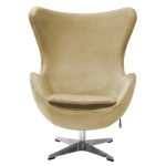 Кресло EGG STYLE CHAIR карамельный, искусственная замша