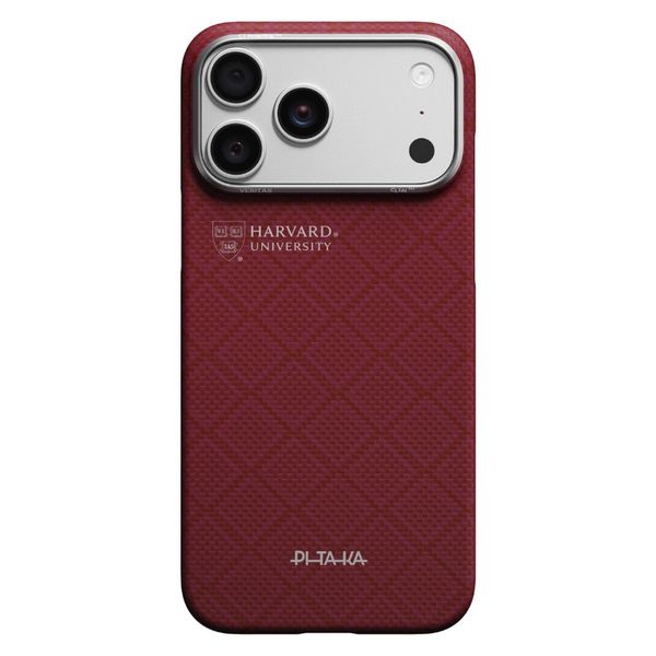 Чехол Pitaka Edge Case для iPhone 17 Pro, Гарвардский багровый | Harvard Crimson