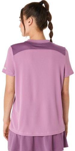 Женская теннисная футболка Asics Padel Court Short Sleeve - Фиолетовый
