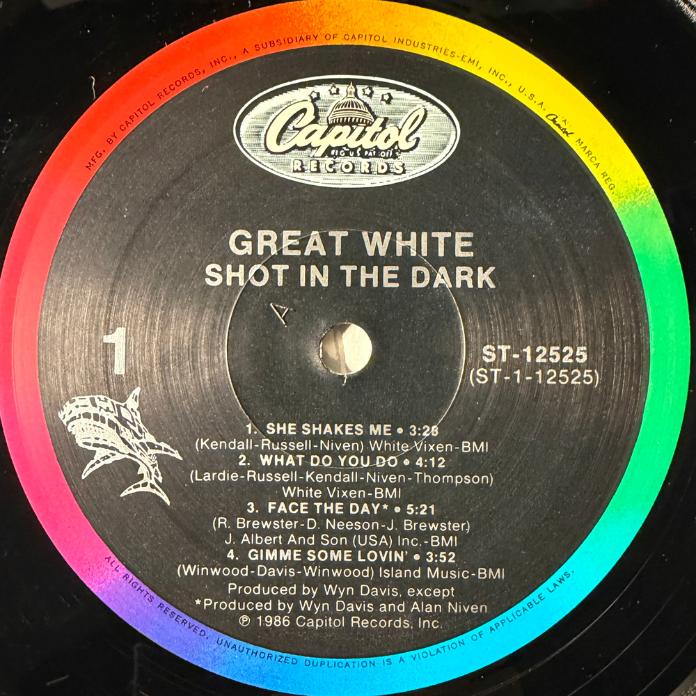 Great White – Shot In The Dark (США 1986г.)
