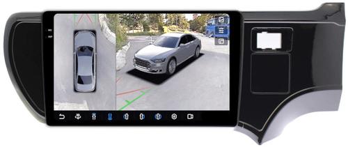 Магнитола для Toyota Aqua 2011-2021 - FarCar BX9-360-9530 монитор 9.5" 2K QLED на Android 13, Быстрая, CarPlay, 4G SIM-слот, 4 камеры в комплекте