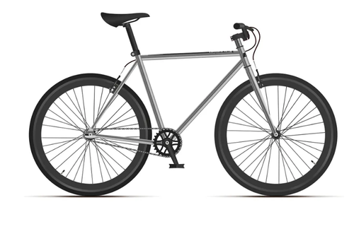 Велосипед 28" Black One Urban 700 , рама 21 серебристый/черный