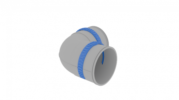 Отвод 90° Flexag FL75-PP90