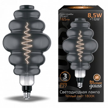 Лампа LED Filament Honeycomb 8,5W E27 1800K 161802005 Gray Gauss