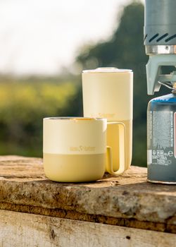 Термокружка Klean Kanteen Rise Mug Slide Lid 12oz (355 мл) Wax Yellow