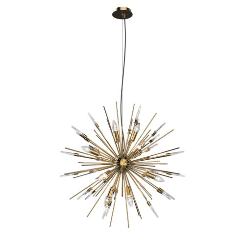 Люстра Boivin 12A gold/rock crystal