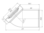 Фановая труба 110*45 W4220