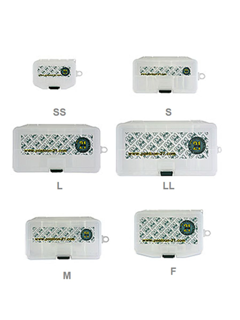 Коробочка для приманок Pontoon21 MEIHO L P21, 186х103х34мм