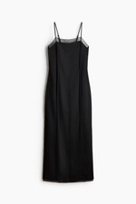 Многослойное атласное платье - H&M