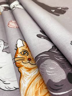 Пододеяльник перкаль Сказка "Kitties" 1,5-спальный на молнии 145x215 см