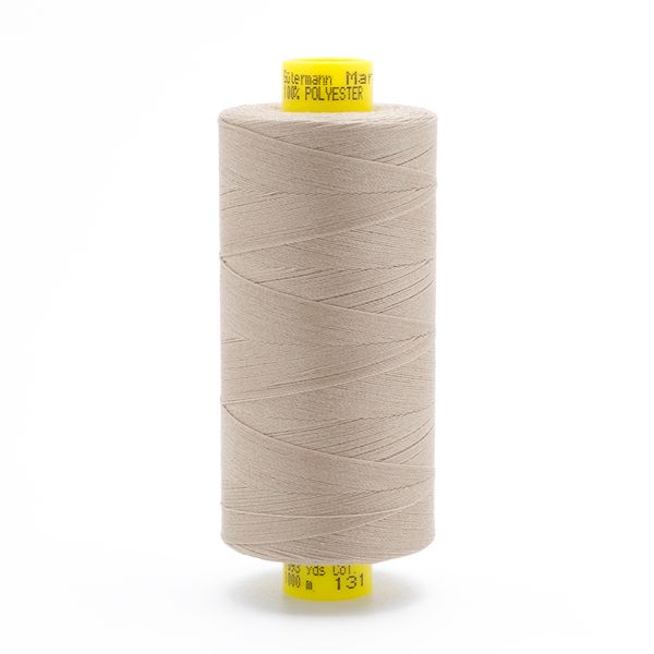 Нитка Gutermann Mara 120 (1000 метров), 1 кат., универсальная | 131 бл.бежевый
