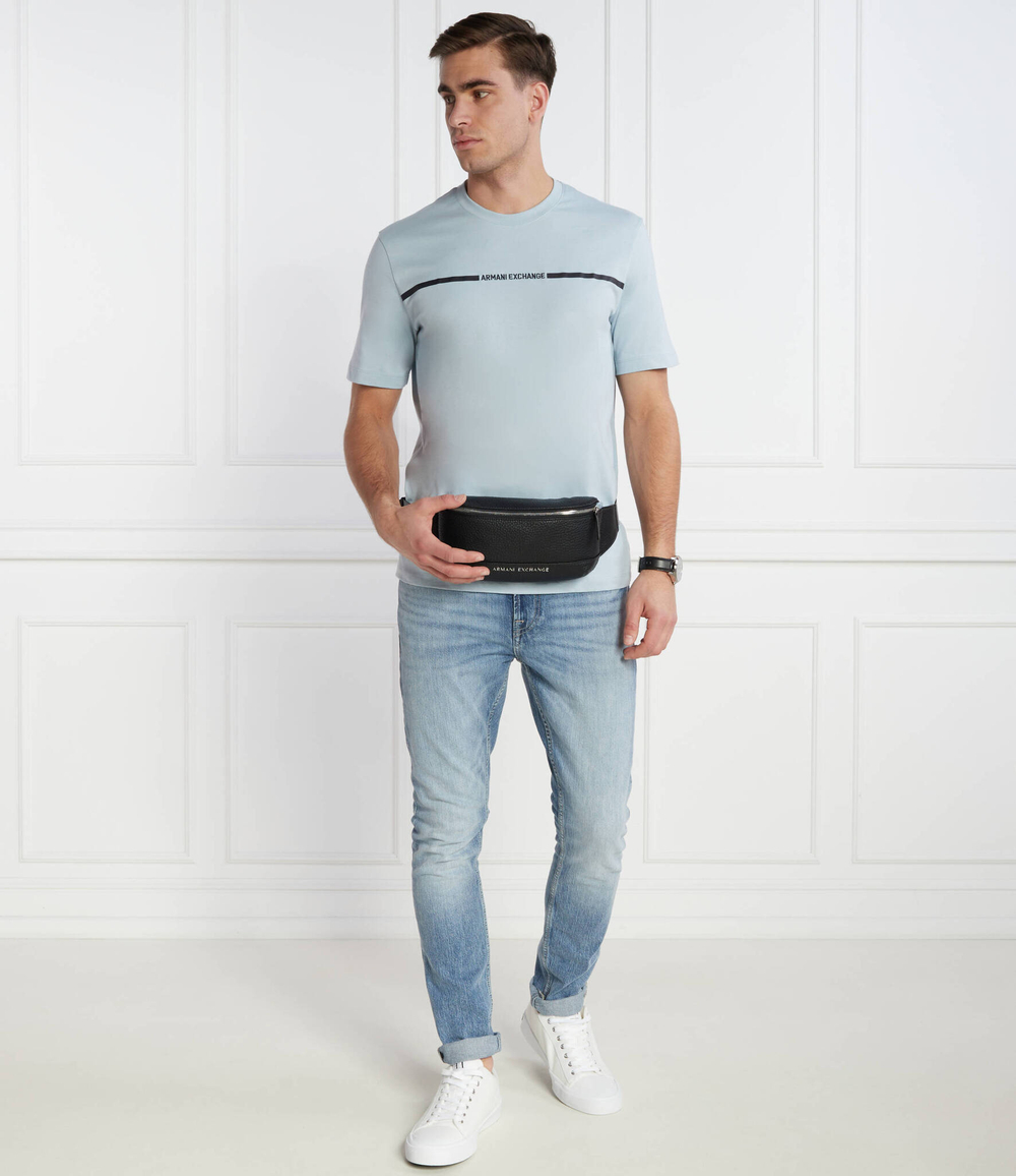 Футболка Armani Exchange - голубой(3DZTLG ZJ9JZ)