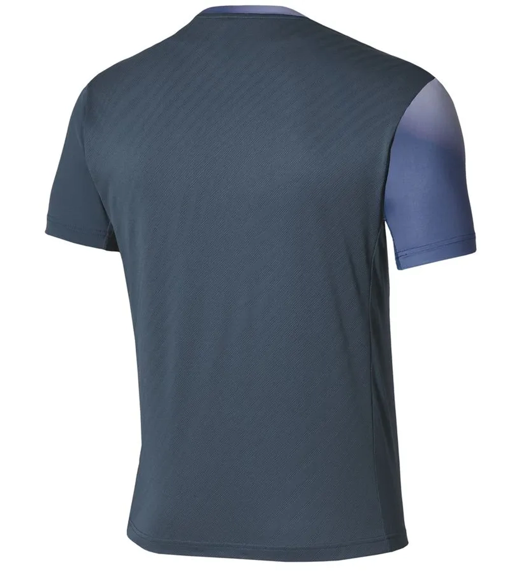 Теннисная футболка Mizuno Graphic Short-Sleeve - insigna blue