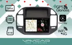 Магнитола для Mitsubishi Pajero 3, Montero 3 1999-2006 (рамка черная) - Vaycar VA47-1019 на Android 13, Быстрая, 4G SIM-слот