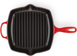 Le Creuset Чугунная сковорода-гриль диаметром 26 см вишневого цвета. 20183260600422