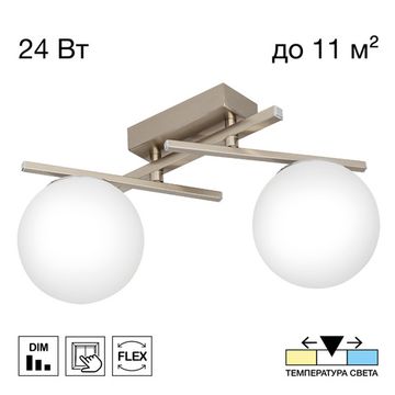 Светильник поворотный 24W 3000К/4000К/5500К CL223121 хром Dorsy Citilux