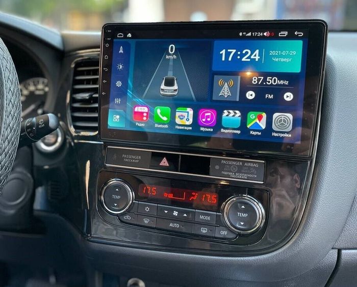 Магнитола для Mitsubishi Outlander 3 2012-2022 (левый руль) - Vaycar VA47-1006 на Android 13, Быстрая, 4G SIM-слот