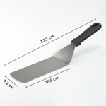 Лопатка кухонная изогнутая, L=37.2 см, раб. поверх.18.5х7.2 см, нерж. сталь, ручка пластик, CGPro