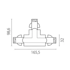 Коннектор Т-образный Quattro 504137-FRPSL Lightstar