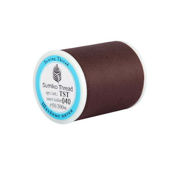 Нитки для трикотажных тканей SumikoThread 300 м, (328 ярд), 040 т.коричневый
