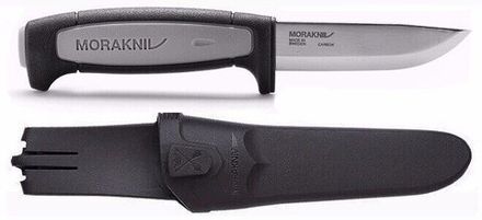 Нож Morakniv Pro Robust, универсальный/строительный, углеродистая сталь, клинок 89мм, серый