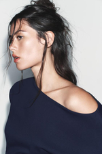 АСИМЕТРИЧНАЯ ХЛОПЧАТОБУМАЖНАЯ ТОЛСТОВКА - ZARA