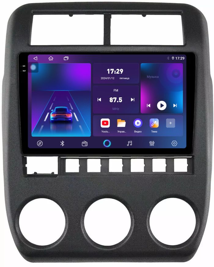 Магнитола для Lada 4x4, Niva Legend, Urban, Bronto 2019-2023+ - Parafar PF092U2K на Android 13, Быстрая, QLED+2K, CarPlay, 4G SIM-слот