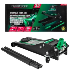 Домкрат подкатной гидравлический двухпоршневой 3.5т (h min 75мм, h max 505мм) RockForce RF-T830021Q