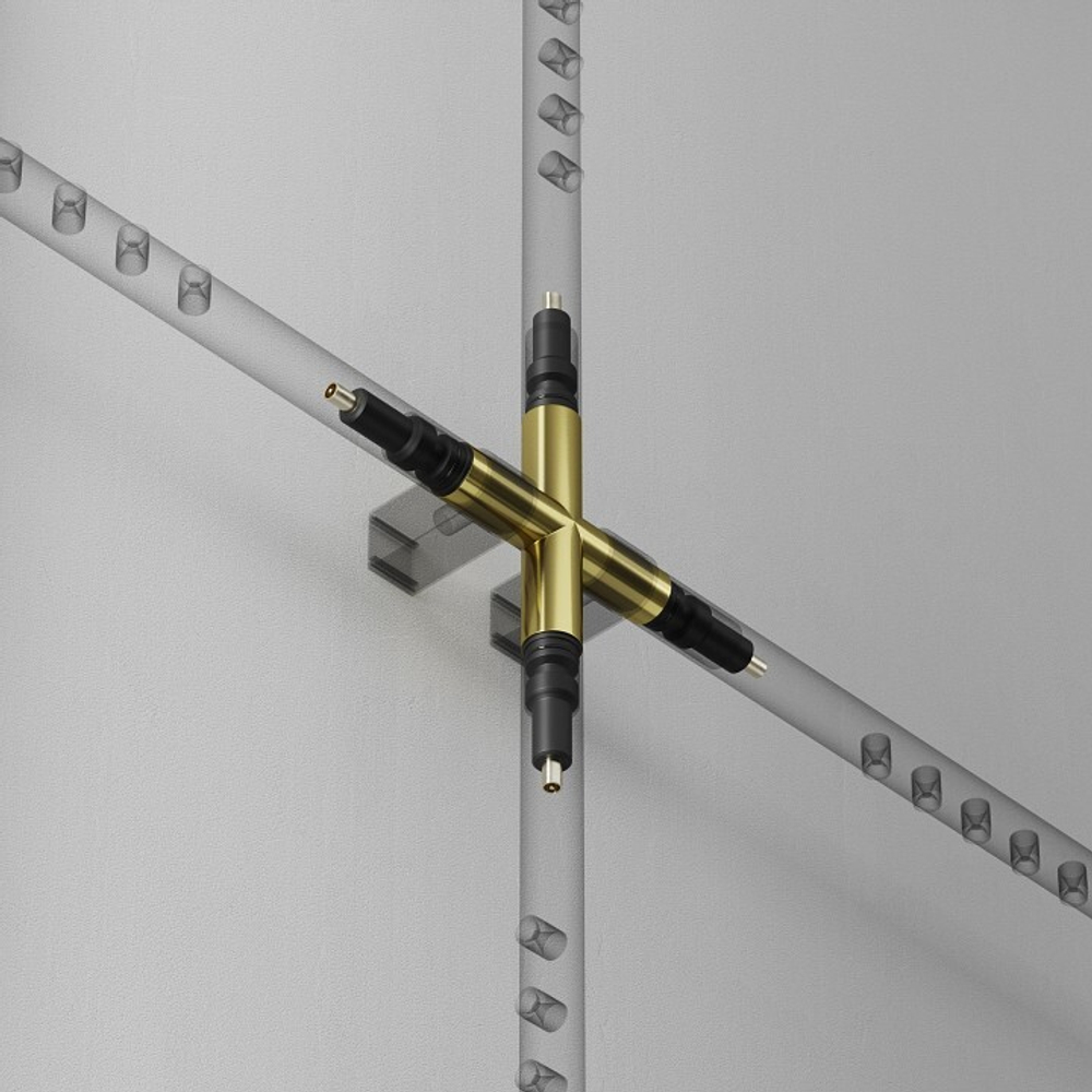 Соединитель X-образный для модульных светильников Maytoni Accessories for system Axity CA008TX-BS
