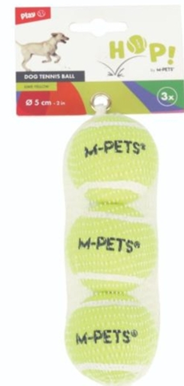 Игрушка для собак HOP теннисный мяч желтый 5 см упаковка из 3шт Mpets