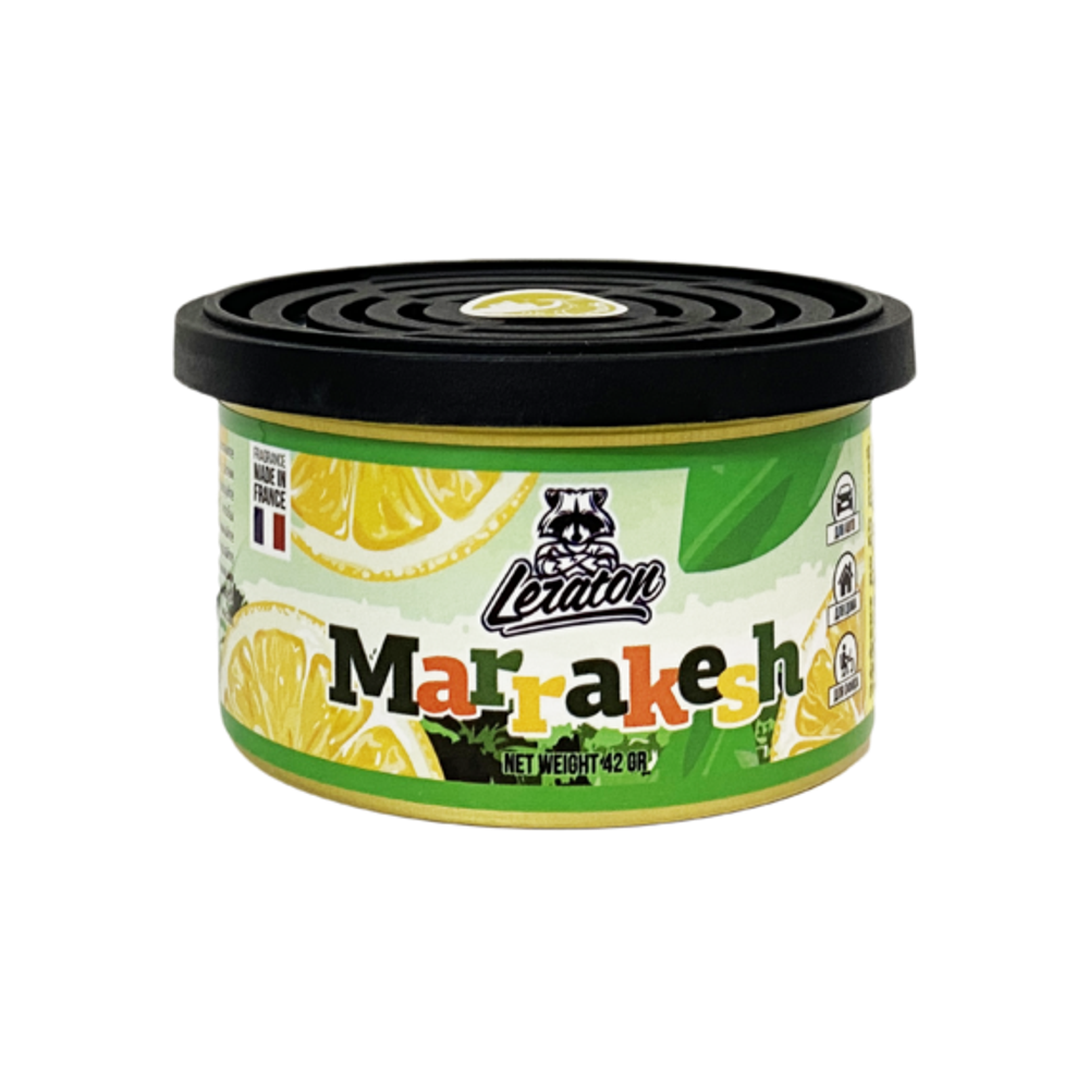 Leraton Ароматизатор для автомобиля в банке Marrakesh (Lemon Squash/Лимонад)