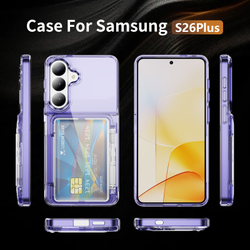 Прозрачный чехол Lumen Case с подставкой 2‑в‑1 и отделением для карт: Samsung Galaxy S26+