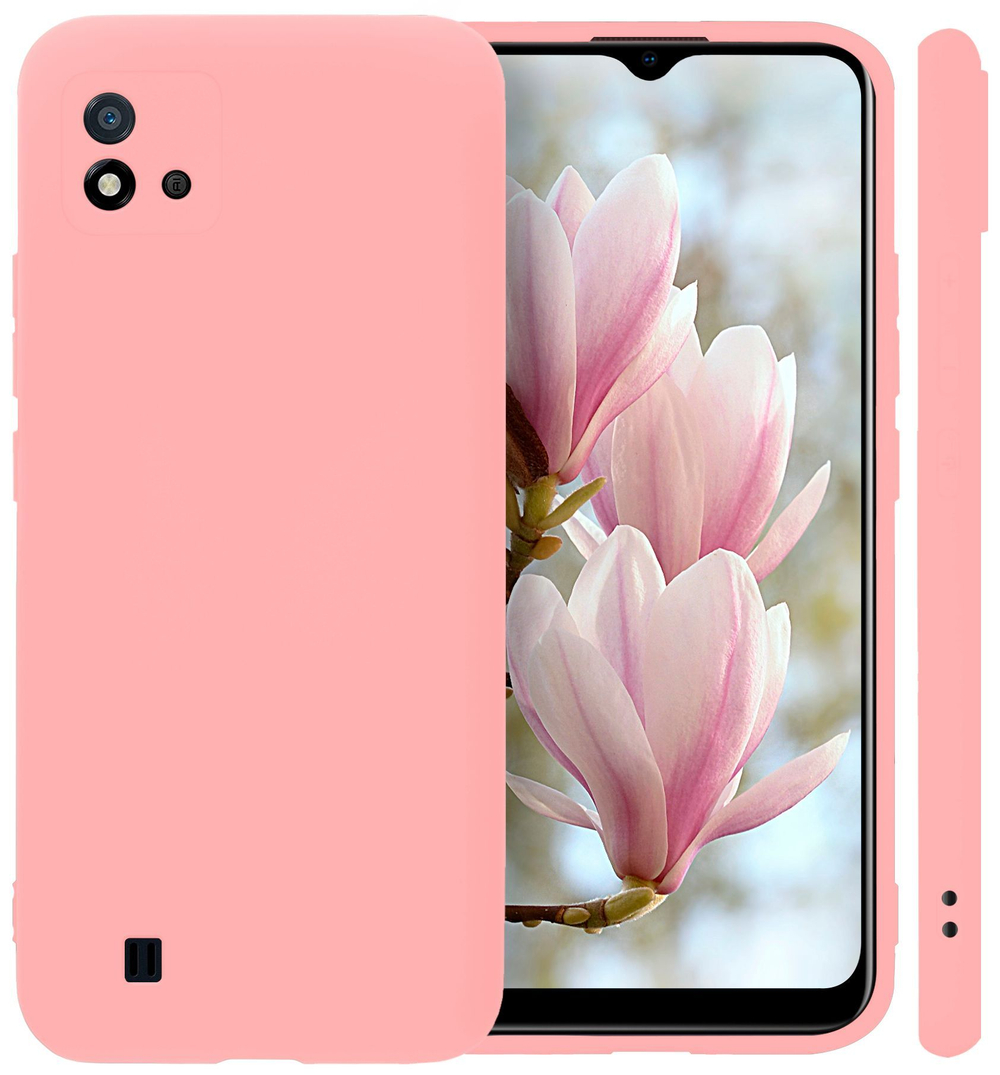 Мягкий Soft Touch чехол из силикона для REALME C11 2021 / C20 с бархатной подкладкой