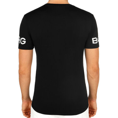 Мужское теннисное поло Björn Borg Borg T-Shirt Men - Black, White