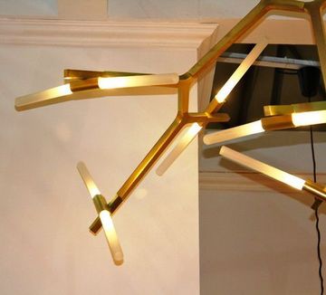 replica Lindsey Adelman 14 Bulbs Agnes Chandelier ( gold )