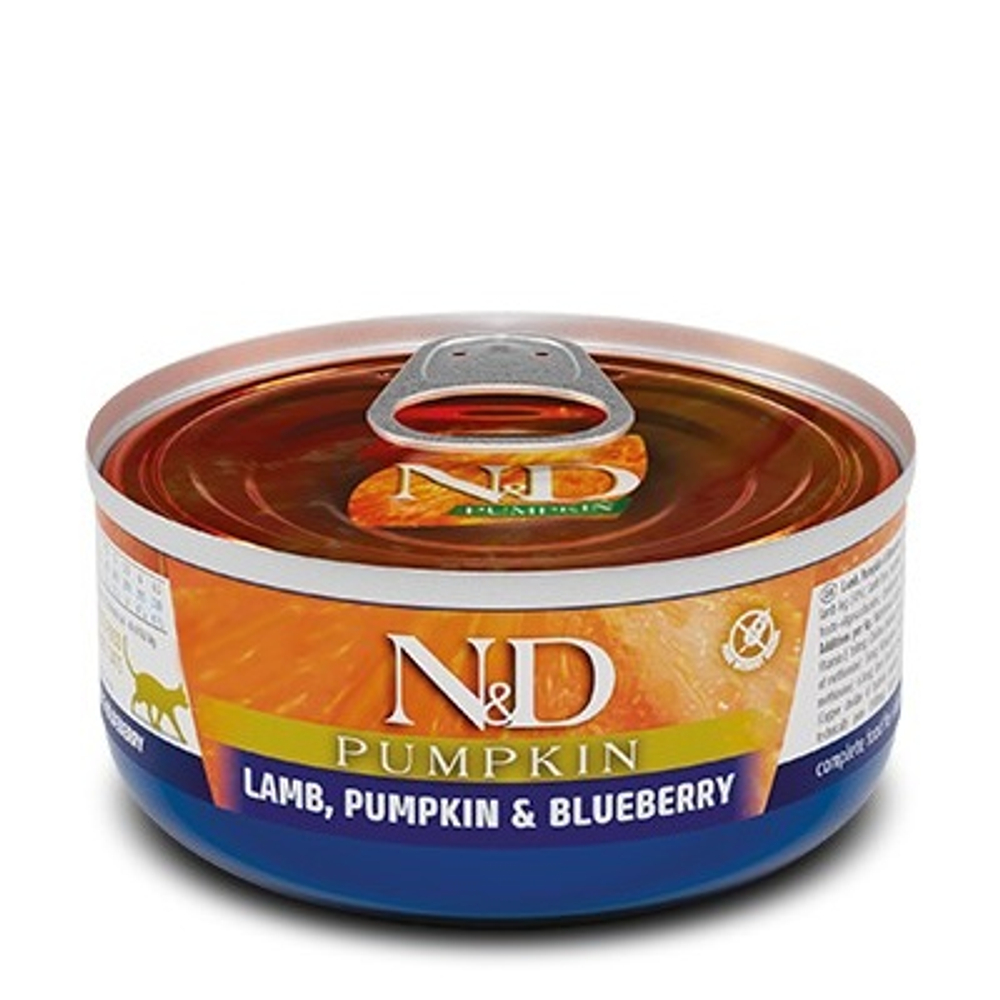 Farmina N&D Pumpkin Ягненок/тыква/черника консервы для кошек 70 г