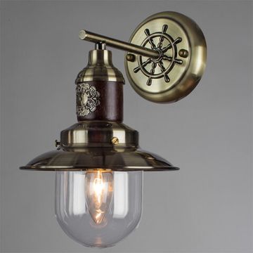 Бра 1*Е27 A4524AP-1AB античная бронза Sailor Arte Lamp