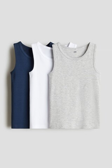 H&M Набор из 3 футболок из хлопка, синий