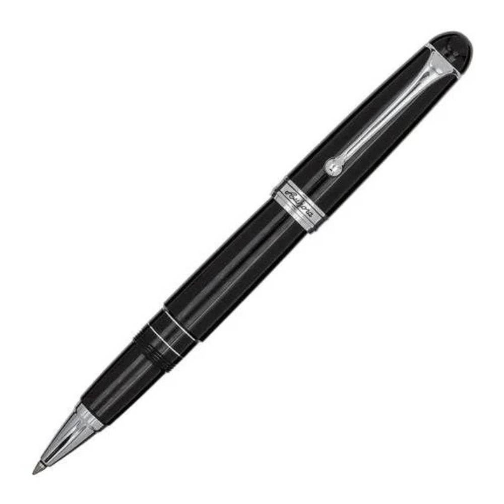 Ручка-роллер Aurora Ottantotto 88 Resina BIGG Black CT, в подарочной коробке