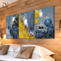 Картина karTTina "ОЛЕНИ НА УТЁСЕ", 150 см х 70 см