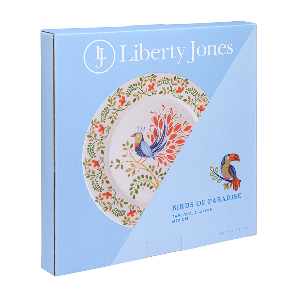 Набор тарелок owl из коллекции birds of paradise в подарочной упаковке, D28 см, 2 шт.
