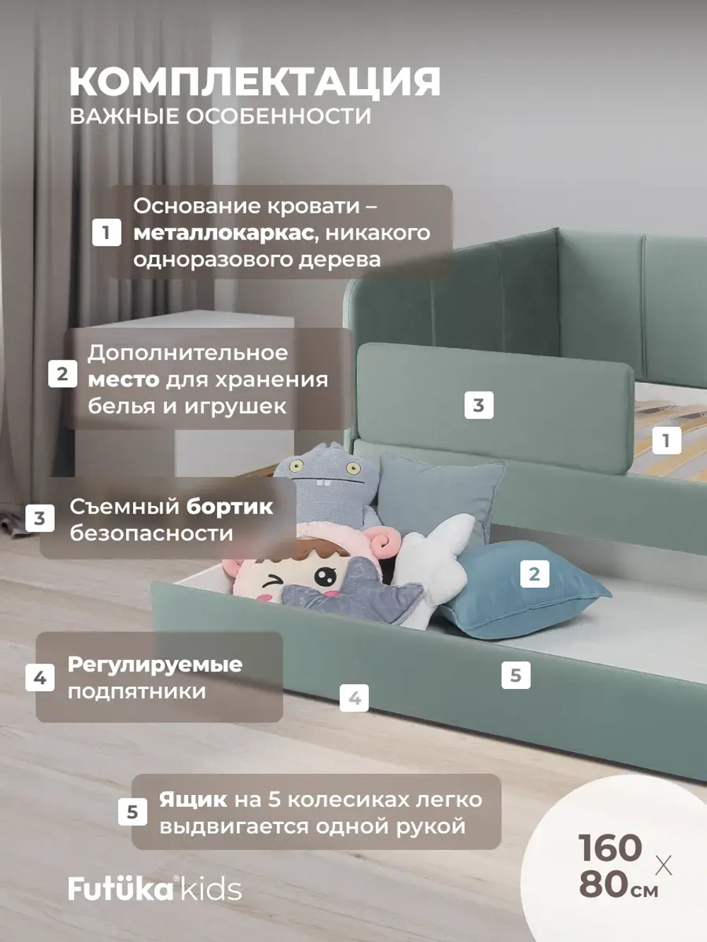 Диван - кровать 160х80 см Стич ткань Микровелюр