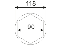 Головка ступичная 90мм (IVECO) JTC