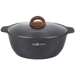 Кастрюля-жаровня 4л «Granit Ultra Induction» (blue) со стеклянной крышкой жгги41а