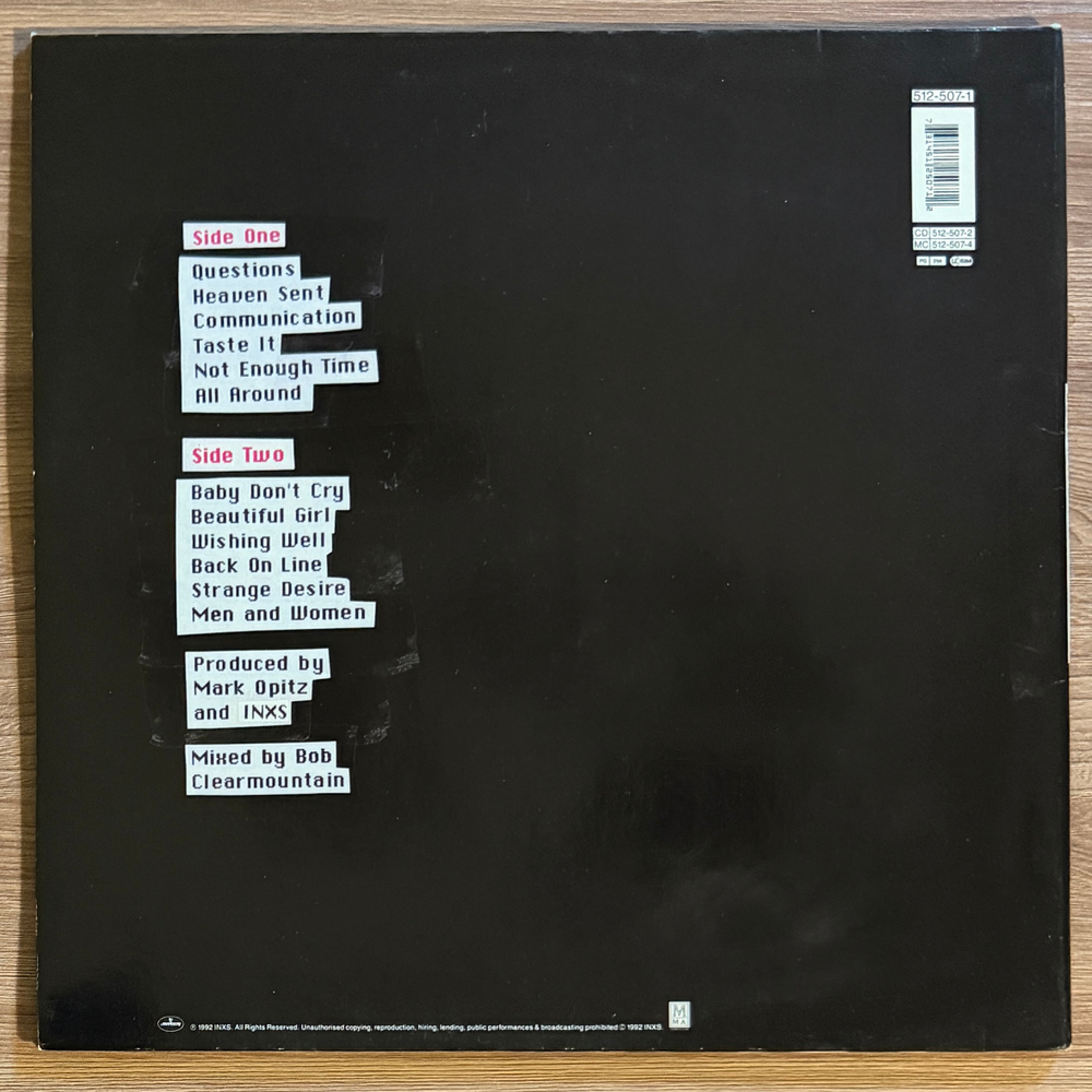 Виниловая пластинка INXS ‎– Welcome To Wherever You Are LP
