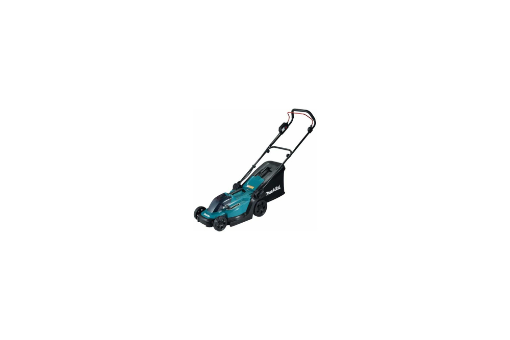 Аккумуляторная газонокосилка Makita LXT 18В, 450 Вт, ширина 33 см, травосборщик 30 л, 3 в 1, 8-ступенчатое центральное регулирование, 20-75 мм XPT DLM330Z