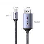 Кабель USB 3.1 Type C на DisplayPort, 2m, 8K@60Hz UGREEN 25158