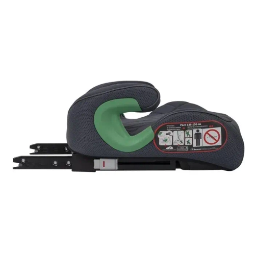Автокресло-бустер QuickFix ISOFIX, группа 3 (135-150 см, 15-36 кг, серый-серая сетка )