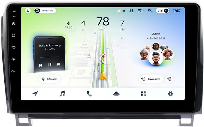 Магнитола для Toyota Tundra XK50 2007-2013, Sequoia XK60 2007-2022 - Teyes CC4L монитор 10.1" IPS, Android 14, Быстрая, Snapdragon 662, CarPlay, 4G SIM-слот